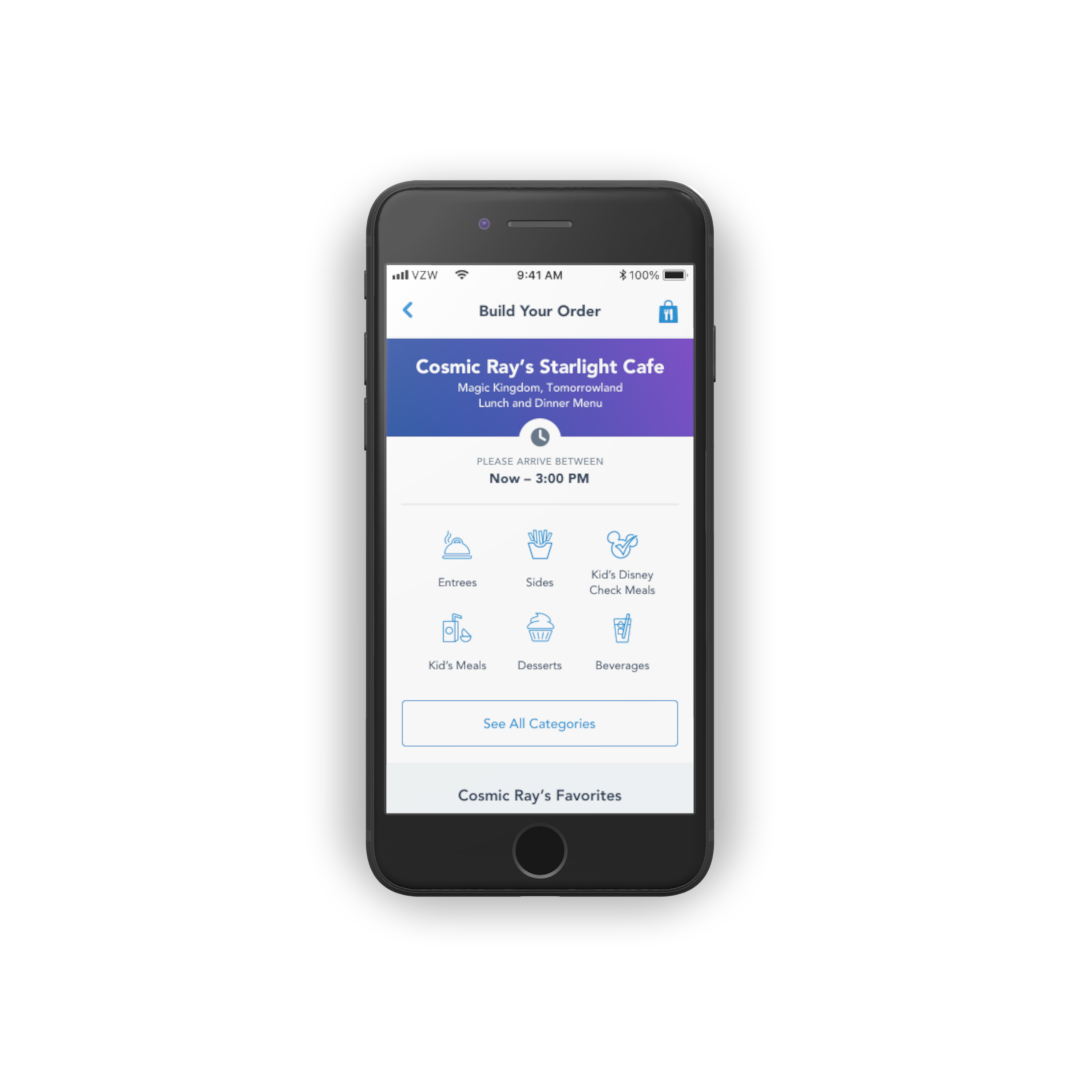 Mobile Order — Menu after carousel redesign