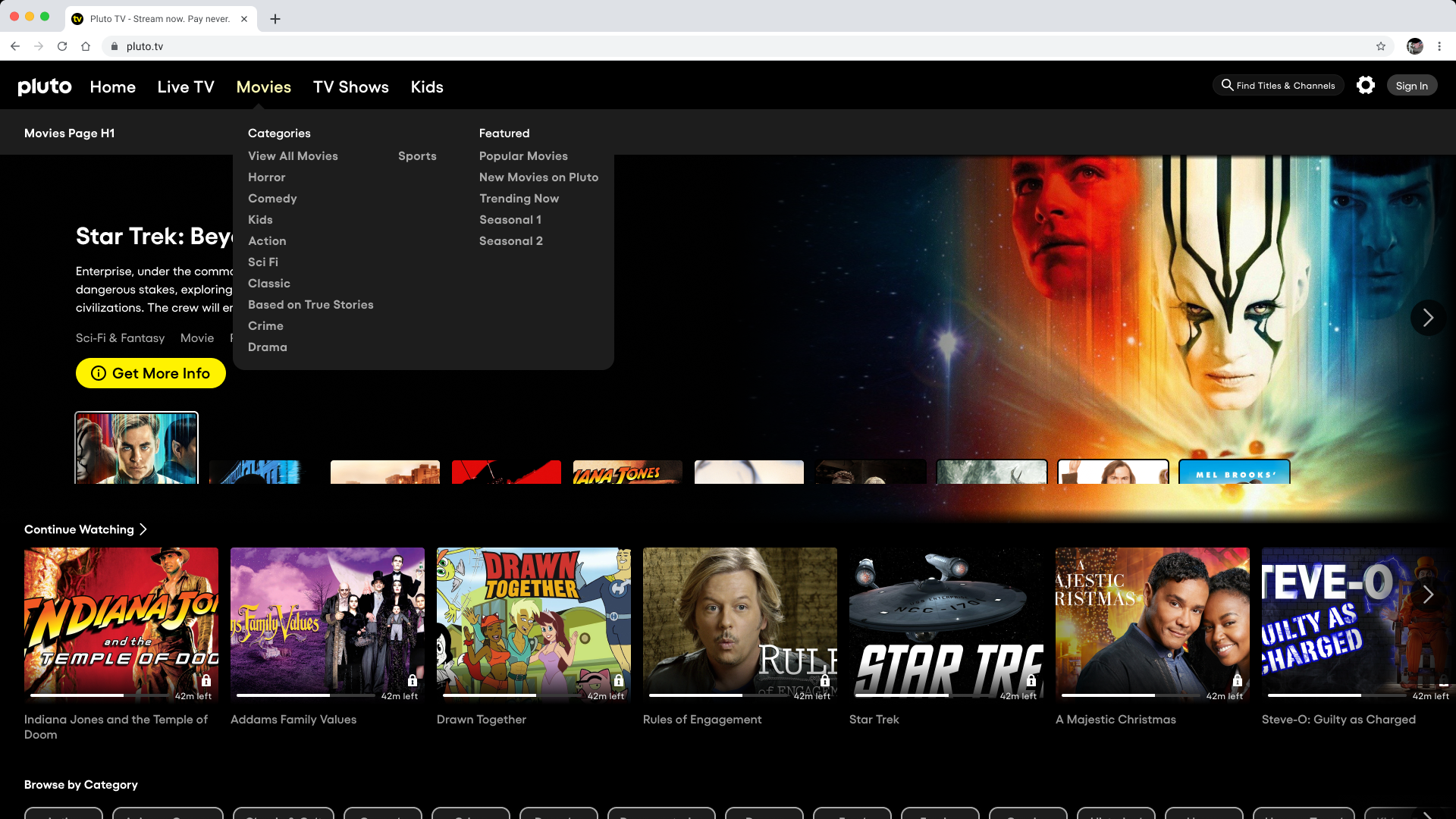 On Demand redesign — desktop web